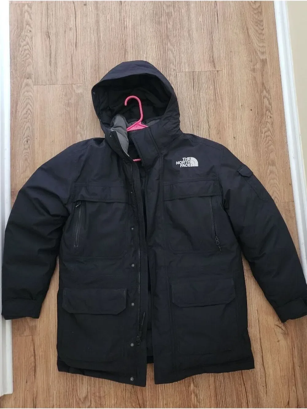 Size L - Men's The North Face Dryvent Hooded Black Winter Coat